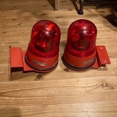 昭和レトロ　大阪サイレン 消防車両 回転灯 赤色灯  2台