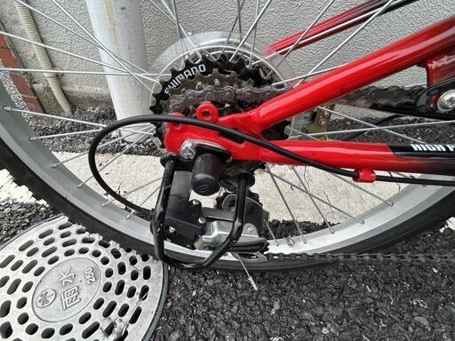 ★【マイパラス】折りたたみ自転車 22インチ 6段変速 [赤] 自社配送時代引き可※現金、クレジット、スマホ決済対応※