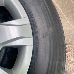 ハイエースタイヤ ホイール スーパーGL 新車外し 鉄チン ブリヂストン 