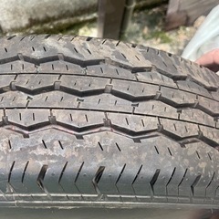 ハイエースタイヤ ホイール スーパーGL 新車外し 鉄チン ブリヂストン 