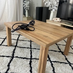 【決定しました】リアル木目調こたつテーブル (75×60cm)