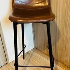 ハイチェア2脚・ハイテーブル1台 家具 ダイニングセット