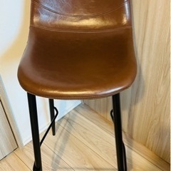 ハイチェア2脚・ハイテーブル1台 家具 ダイニングセット