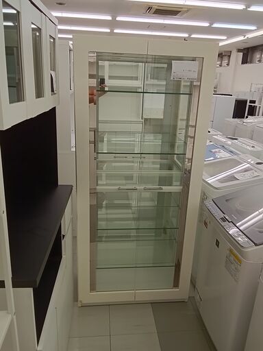 ★ジモティ割あり★  ガラスキャビネット  H175×D42×W79 クリーニング済み TC279