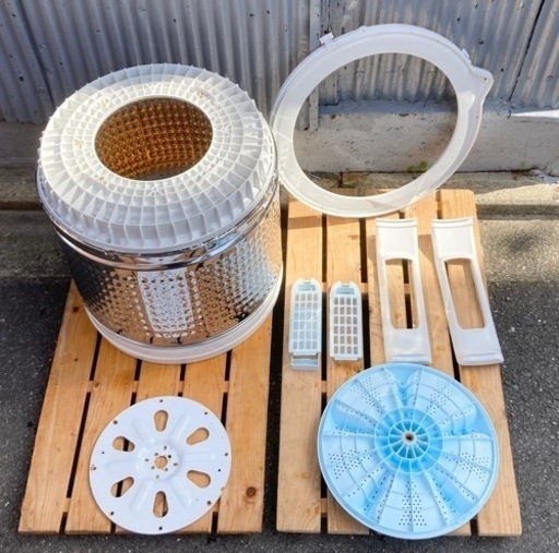 洗濯槽取り外しクリーニング済み‼️AQUA 8.0kg洗濯機 AQW-GV80J