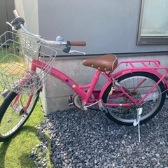 子供用自転車　20インチ　ピンク