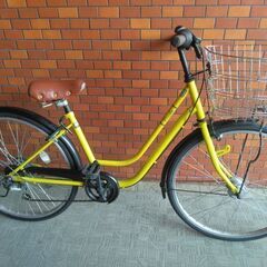 自転車店から出品です。黄色い自転車　6年使用