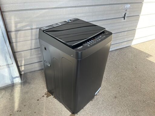 単身者向け 全自動洗濯機 5.5K ハイセンス HW-G55EK 2021年製 洗濯機では珍しい黒色です。 中古動作品 クリーニング済み