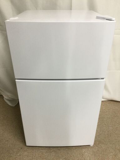 【北見市発】マクスゼン MAXZEN 2ドア冷凍冷蔵庫 JR087ML01WH 2020年製 白 87L 家電 一人暮らし 小型 (E2711wY)