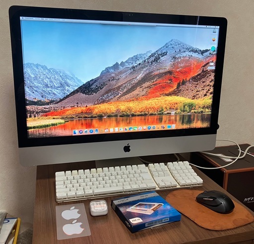 アップル　iMac 27インチ　3.1GHz Coe i3　SSDS256GB メモリ10GB 初期化済み　Apple アイマック iPhone