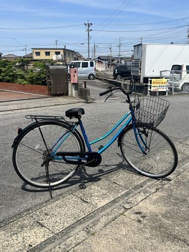 affiche アフィッシェ 自転車 27インチ ブルー 青 USED 中古