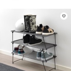 IKEA 　折り畳み重ねられる棚　