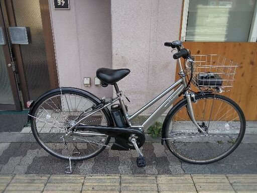 [BRIDGESTONE]A.C.L.5 27吋電動アシスト自転車 12.3Ahバッテリー+充電器+キー2本付き(スパークシルバー)