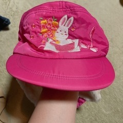可愛いピンクのうさぎちゃん帽子🌟52センチ