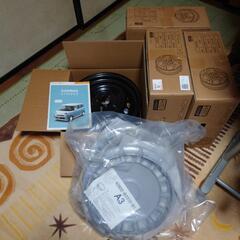 ムーブキャンバス純正鉄ホイールとカバー