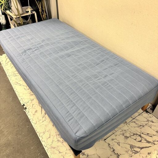 17408  NITORI 脚付きシングルベッド　コイルスプリング   ◆大阪市内・東大阪市他 5,000円以上ご購入で無料配達いたします！◆ ※京都・高槻・枚方方面◆神戸・西宮・尼崎方面◆生駒方面、大阪南部方面　それぞれ条件付き無料配送あり！