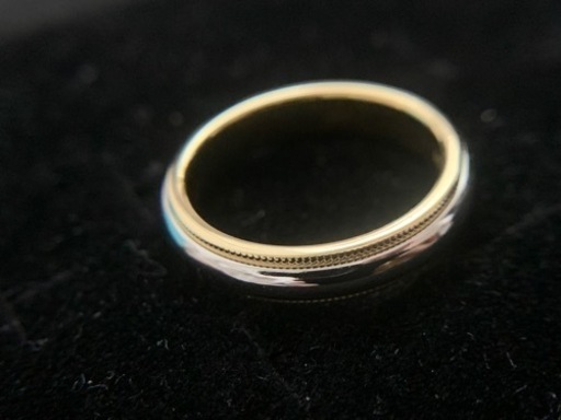 ティファニー TIFFANY PT950 11号 ミルグレインバンドリング