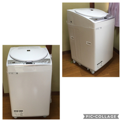 シャープ 全自動洗濯乾燥機 ES-TX8D-W 8.0kg 洗濯機