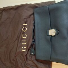 【ネット決済】美品　GUCCI/グッチ　レザーブリーフケース　ビ...