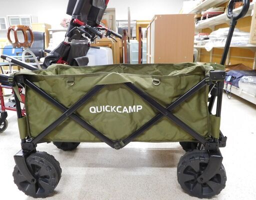 QUICK CAMP アウトドアワゴン グリーン 中古