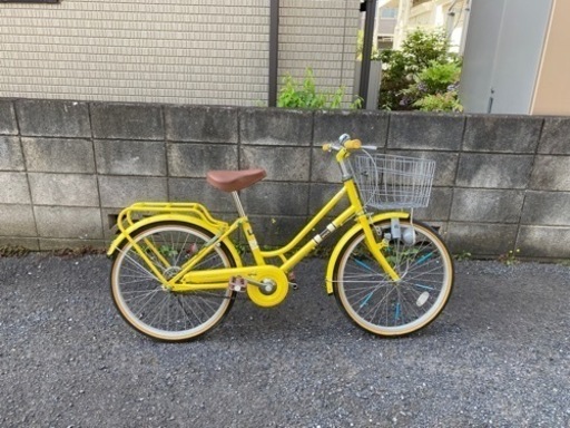 [終了]子供用自転車　20インチ（黄色）