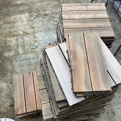 天然木　ウッドデッキパネル 全サイズまとめて89枚