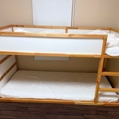 IKEA 2段ベッド KURA リバーシブルベッド　スノコ付き