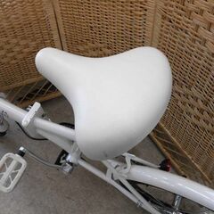 折りたたみ自転車 16インチ ソフトバンク OTOUSAN BIKE 白 犬