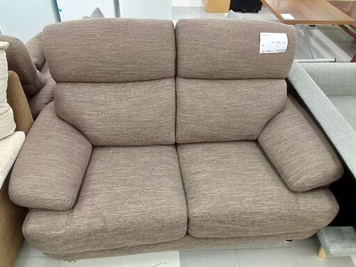 ★ジモティ割あり★  二人掛けソファー こげ茶色  H90×D94×W146 クリーニング済み TC285