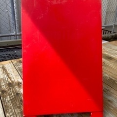 【取引中】野外対応　両面立て看板　木製スタンドボード　赤