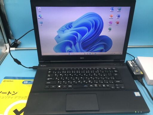 【超美品】ノートパソコン【NEC】 コア5・8世代搭載 高速SSD「Win11・Office2021」管理No18