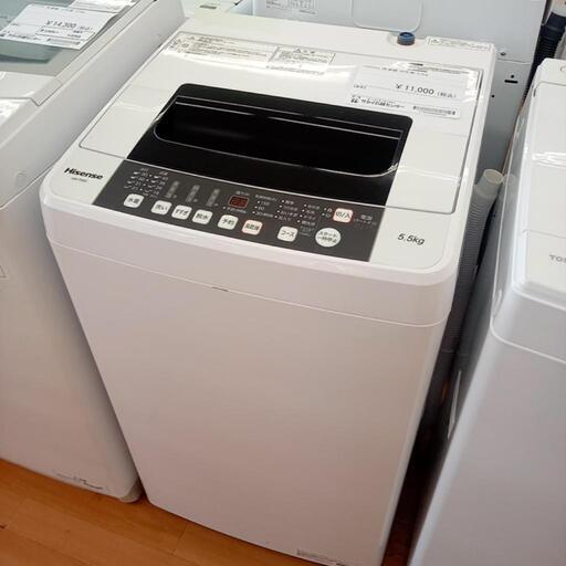 ★ジモティ割あり★ Hisense　洗濯機　20年製　5.5kg　クリーニング済　YJ2408