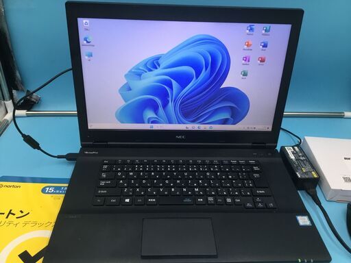 【超美品】ノートパソコン【NEC】 コア5・8世代搭載 高速SSD「Win11・Office2021」管理No19