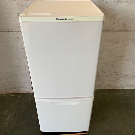 【Panasonic】 パナソニック ノンフロン冷凍冷蔵庫 2ドア 容量138L 冷凍44L 冷蔵94L NR-TB145W-HG 2013年製