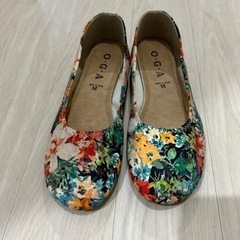  花柄 フラットシューズ 靴/バッグ 靴 パンプス