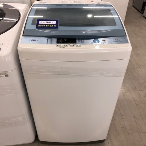 安心の6ヶ月保証付き！AQUA全自動洗濯機2017年製7.0kg【トレファク堺福田店】