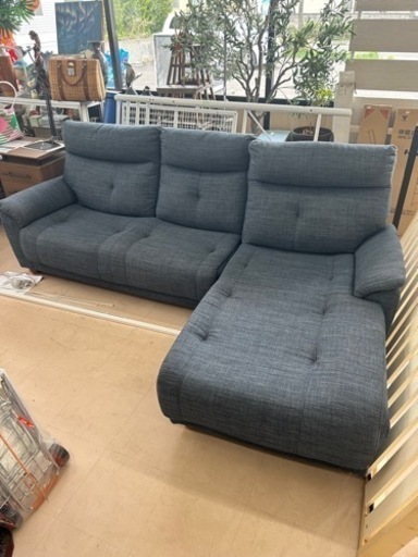 美原店　美品　カウチソファ NEWマイスS(7258S)2PL+2GRカウチ