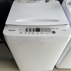 2022年　ハイセンス  洗濯機　5.5kg　