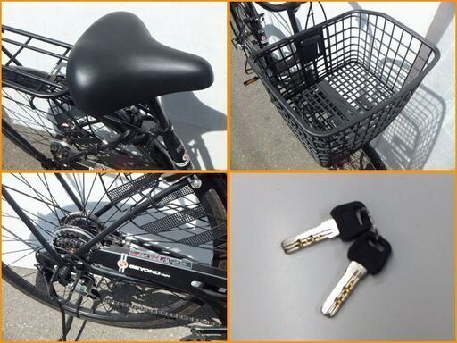 【自社配送は札幌市内限定】BEYOND/ビヨンド 軽快自転車 27インチ 6段変速 ブラック ママチャリ シティサイクル 動作OK 中古美品【USED】 自社配送は札幌市内限定】BEYOND/ビヨンド 軽快自転車 27インチ 6段