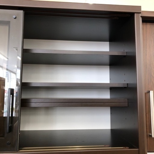 松田家具レンジボードスライド扉ダークブラウン【トレファク堺福田店】 松田家具レンジボードスライド扉ダークブラウン【トレファク堺福田店