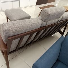 ☆ジモティ割あり☆ ソファベンチ グレー H102×D80×W180 クリーニング