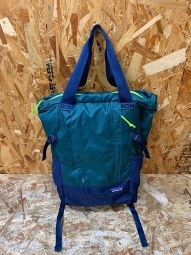 (6254) パタゴニア LW Travel Tote Pack Patagonia 48808 グリーン ネイビー トートパック リュック レジャー アウトドア 中古品