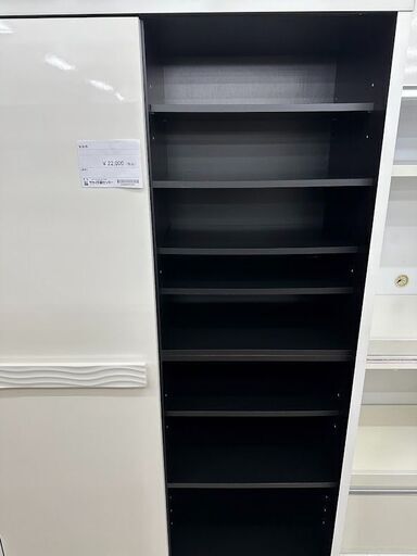 店長値引き★ジモティ割あり★ ㈱ガルト 食器棚 白 H184×D44×W118 クリーニング済み TJ5585