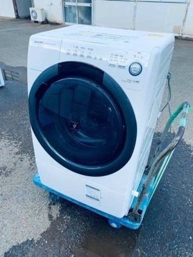 ♦️SHARP ドラム式電気洗濯乾燥機【2019年製】ES-S7D-WR