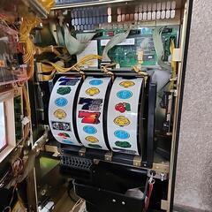 パチスロ実機押忍番長コイン不要機付き