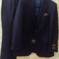 新品DORMEUILxSavile Row☆紳士スーツ紺系☆AB3身長160cmW82-83