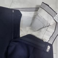 新品DORMEUILxSavile Row☆紳士スーツ紺系☆AB3身長160cmW82-83