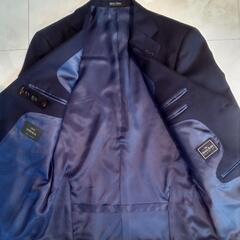 新品DORMEUILxSavile Row☆紳士スーツ紺系☆AB3身長160cmW82-83