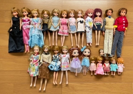 【ジャンク品】リカちゃん人形など☆まとめ売り25体
