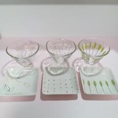 エミリオロバ グラス＆小皿セット